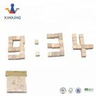 Crafts Wooden Block Mini Natural Unfinished HardWood 1" Wood Blocks Square Cubes Wooden Activity Cube Crafts NEW