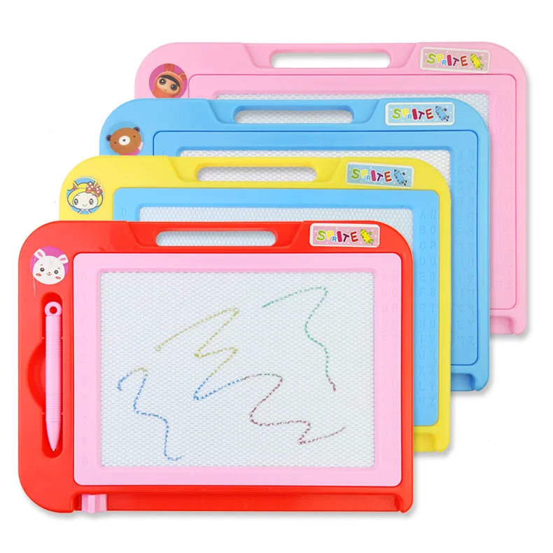 Color : Light Blue, Size : 28273CM Color Painting Magnetic Drawing Board Large Writing Board Baby Infant Early Childhood Education Toys 1-3 Graffiti 
