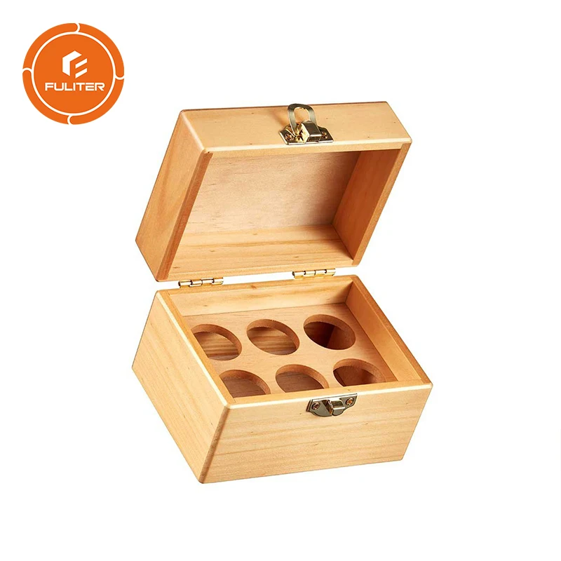 custom logo unfinished wooden boxes for storing essential oils