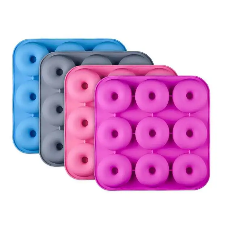 USSE custom silicone Donut Pan,  LARGE Silicone Mold For Baking Full Size Doughnuts