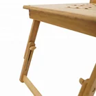 Portable Laptop Bamboo Laptop Desk Dropshipping Bamboo Wooden Portable Laptop Lap Desk With Laptop Storage