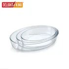 Dish Tray Bake Tray Pan Large Ovenproof Pretzels Glass Baking Dish / Pan / Tray For Oven BAKING TRAY