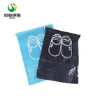 Nonwoven Bags Printed Drawstring Bags Clear Window Custom Printed Nonwoven Travel Shoe Bags With Drawstring