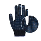 Dot Gloves Pvc Dotted Gloves Blue PVC Dot Gloves