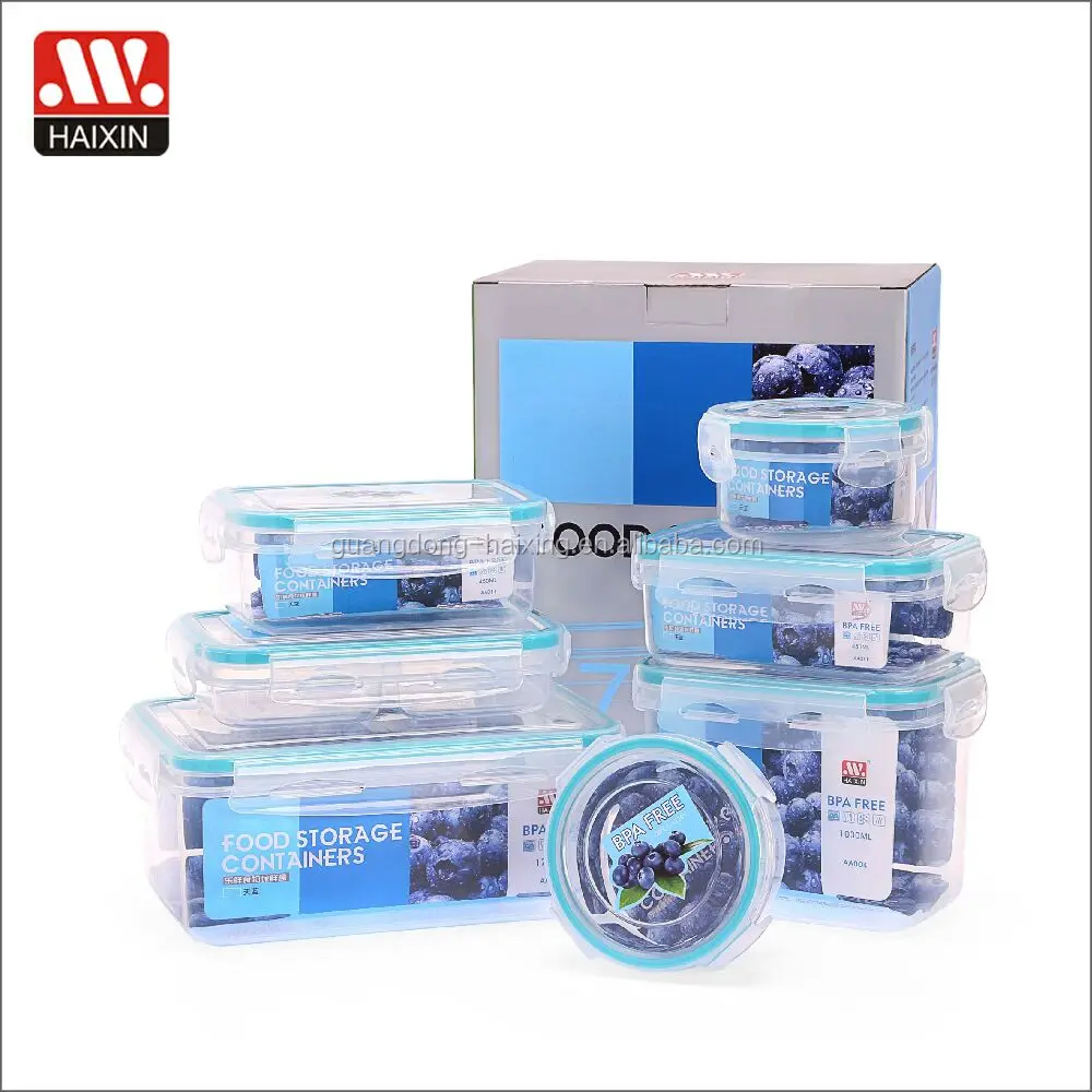 Microwave safe vacuum airtight plastic take away food storage box BPA free food containers sets