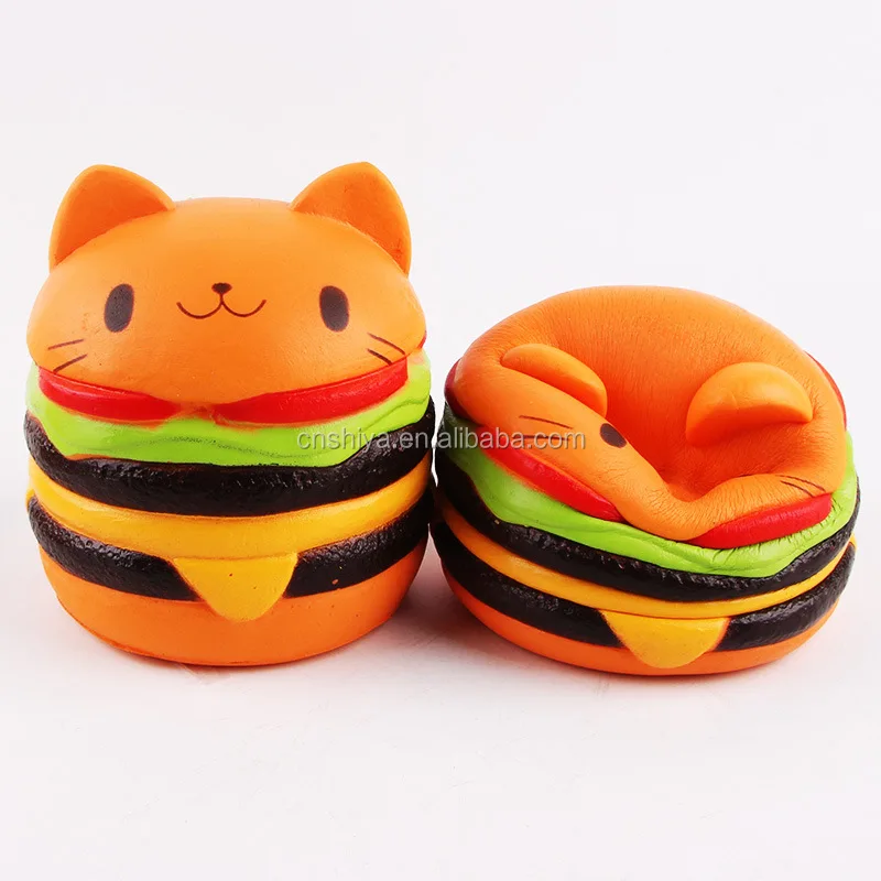 cheeseburger cat squishy