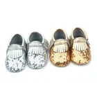 Shoes Sole Bling Bling Shoes Genuine Leather Shoes Soft Sole Baby Moccasin Shoes