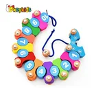 Number Train Wooden Toy Train 2019 Top Sale Pull Wooden Number Train Toy For Kids W05C115