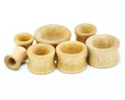 Tunnel Piercing Ear Tunnel Ear Piercing Ear Tunnel Plug Organic Bamboo Hollow Body Jewelry Ear Gauges Punk Ear Piercing Jewelry