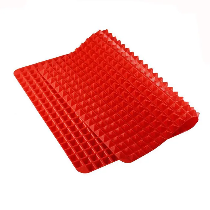 Pyramid Baking mat, Non-stick Heat Resistant Raised Pyramid Shaped Silicone Cooking Roasting Barbecue Pastry Grill Pad Mat