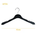 Jacket Hanger Hanger Hangers Plastic Black Female Dress Jacket Display Hanger With Notches