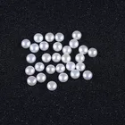 Pearl Bead Pearls AAA Button Natural Freshwater Pearl Beads 6-7mm Half Drilled Jewelry Making Handmade