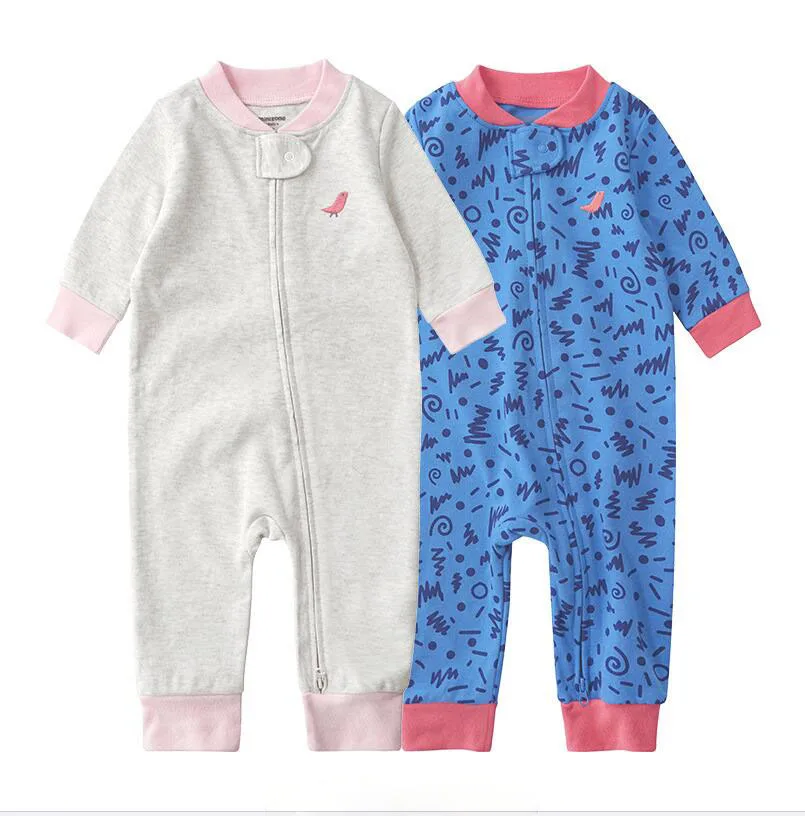 manufacturer Newborn pajama set 2-Piece  bay sleeping suit set  with printing pajamas without foot