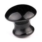 Jade Natural Jade Black Obsidian Basalt Worry Stones Carved Massage