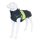 Grey Jacket Autumn Grey With Orange Water Resistant Dog Jacket Outerwears Harness Jacket Sping Autumn Dog Clothes