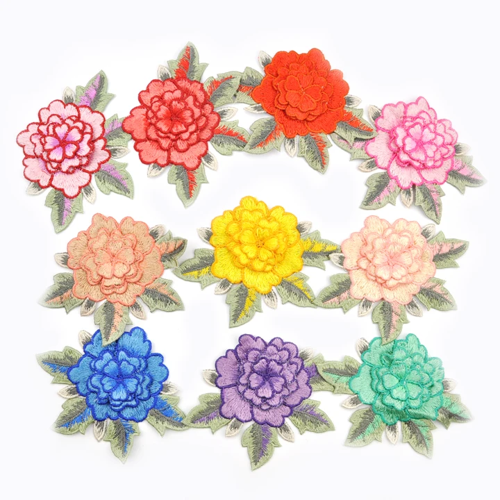 Parches De Flores Con Apliques De Rosas,10 Colores,A La Moda,Hechos A  Máquina - Buy Apliques Bordados Parches De Flores,Flores Bordadas,Flores  Bordadas De Rosas Product on Alibaba.com