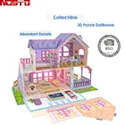 Fun Activity Challenge 3D Fairytale DIY Dollhouse With Multi Color Lights