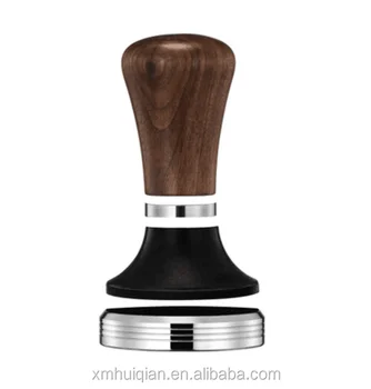 new design Hot Sale wood Barista Tools 51mm 53mm 58mm Espresso Stainless Steel Coffee Tamper with Wooden Handle