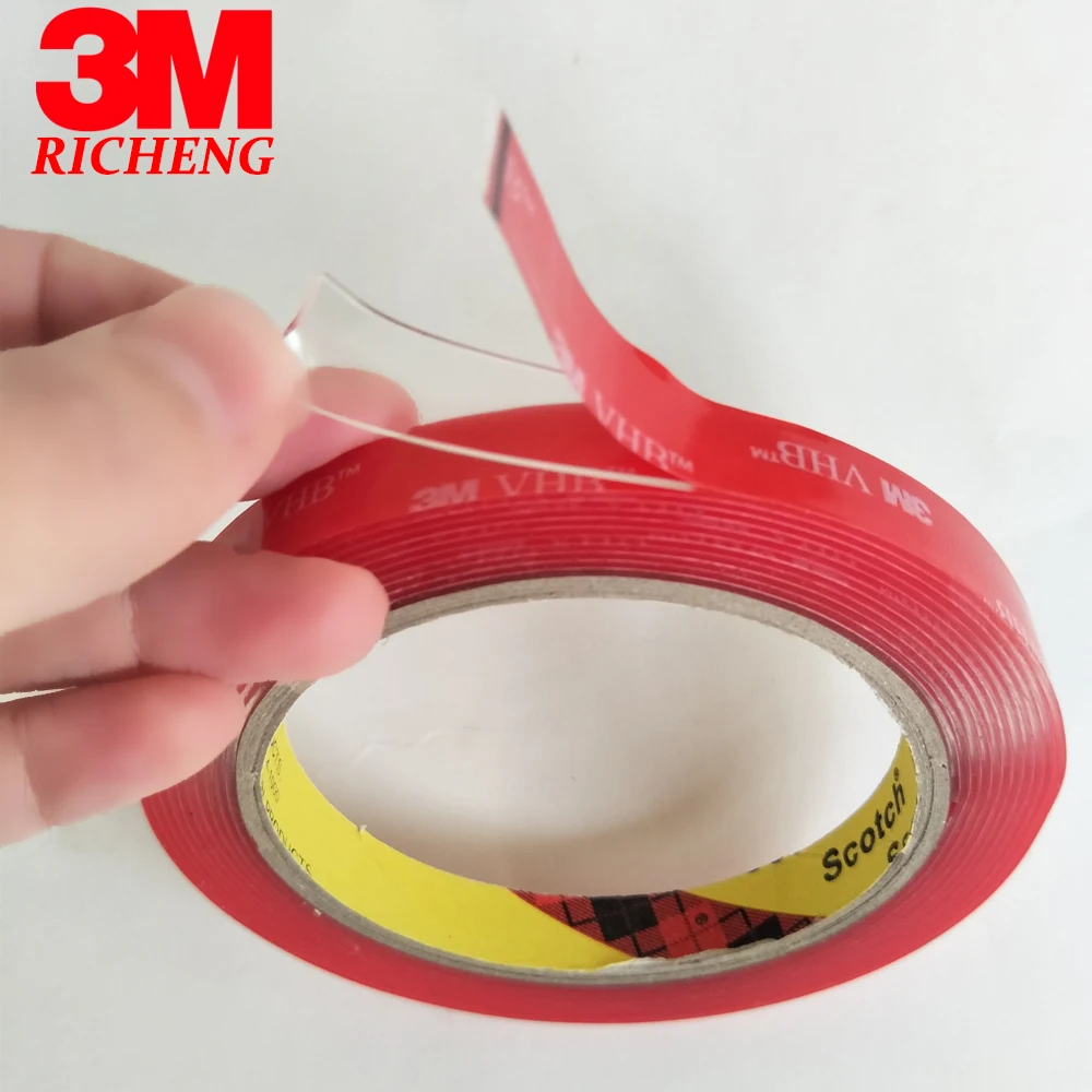 5mm VHB 4910 Double-sided Clear Transparent Acrylic Foam Adhesive Tape 3m S3