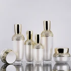 Plastic Bottle Oil Plasticplasticplastic Luxury Elegant Empty Plastic Cosmetic Set Bottle Serum Oil Bottle