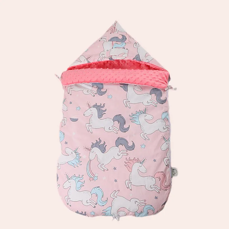 manufacturer baby rock sleeper plush dot wearable blanket pink sleeping bag Soft and comfortable