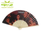 Bamboo Artwork Bamboo Hand Fan Bamboo Custom Made Craft Bamboo Skeleton Paper Folding Hand Fan With Your Artwork