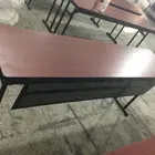 High Top Hotel Meeting Table Melamine Rectangle Design Folding Banquet Tables