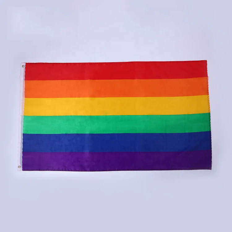 Rainbow Flag 3x5 FT Polyester Flag Gay Pride Lesbian Peace LGBT Flag 15 