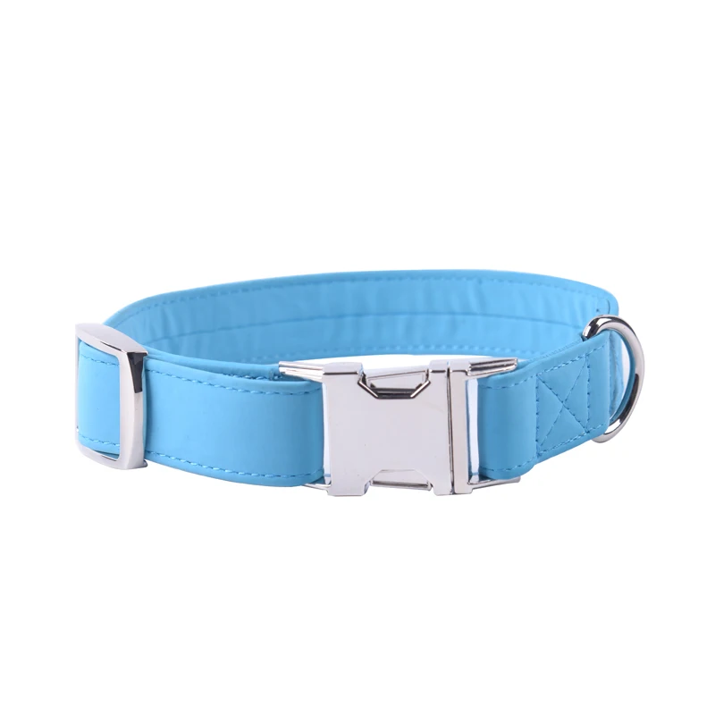 quick release leather dog collar