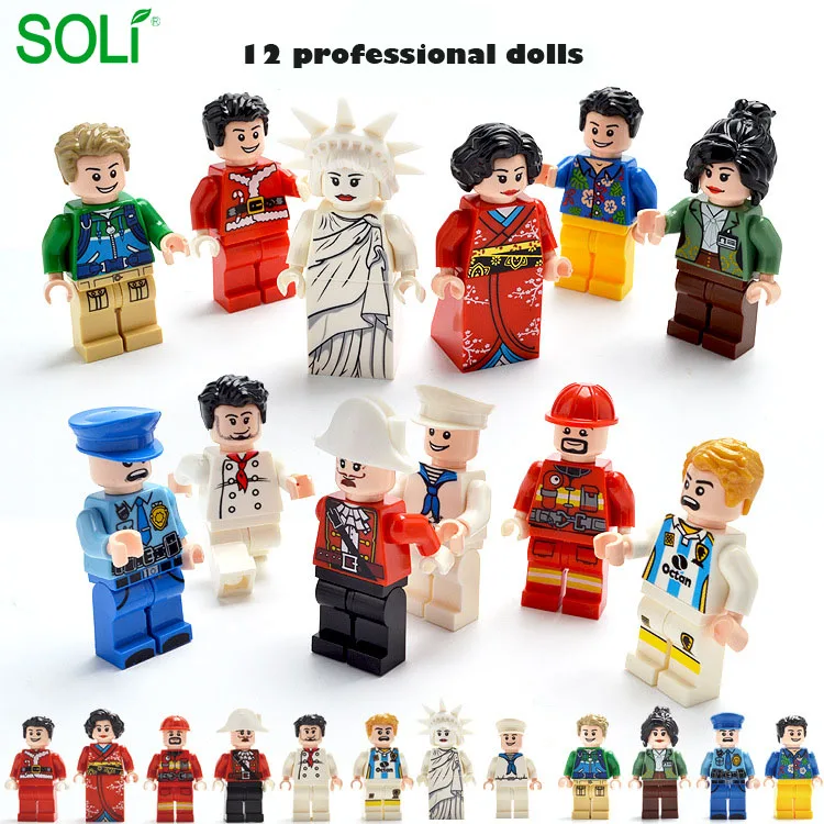 Toy building blocks Doll children exquisite professional small cartoon character