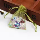 Favor Christmas Gift Wedding Organza Gift Bag 7x9cm Wholesale Drawable Red Small Organza Bags Favor Christmas Gift Wedding Organza Bag