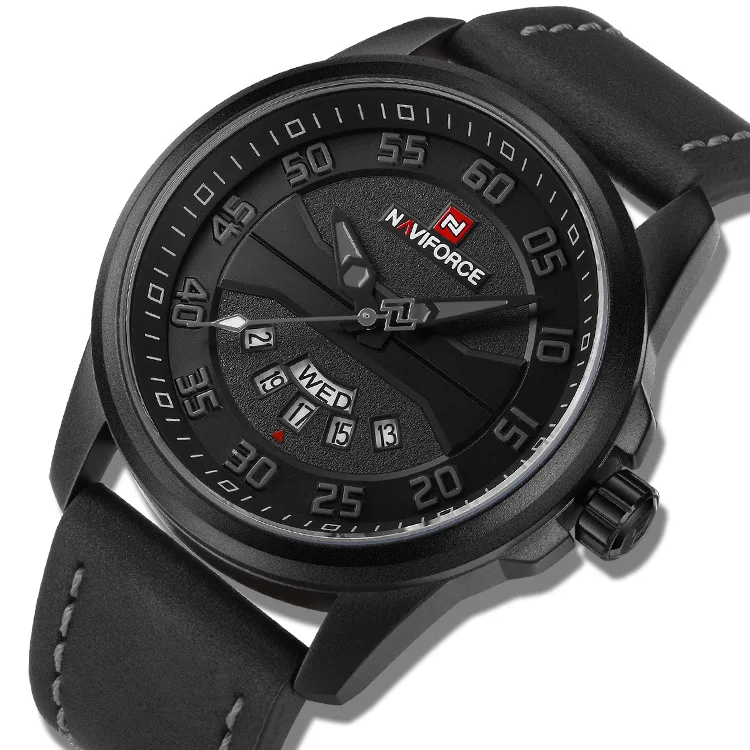 Naviforce 9124 Leather Charm Water Proof Sport Luxury Watches Relogio  Custom Logo Relogio Masculino Wristwatch - Buy Sport Watch,Luxury Watches, Naviforce Watch Product on Alibaba.com