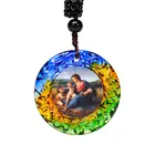 Pendant Virgin Mary Pendant Custom Murano Glass Religious Jesus Cross Jewelry Virgin Mary Christian Pendant Necklace