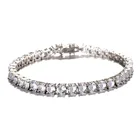 Silver Bracelet Braceletsilver Bridal Crystal Jewelry Sterling Silver 925 CZ Tennis Bracelet For Women