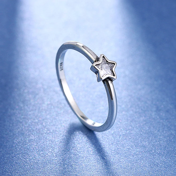 Star  Shape   Ring   ! Sterling  Silver 925 Brand  New  !! 