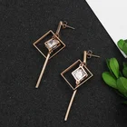 Earrings Rhinestone OUMI Drop Big Costume Ruby Diamond Dangler Earrings Bridal Wedding Jewelry Rhinestone Bridal Earrings For Women