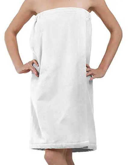 cheap hotel women white cotton terry cloth shower body wrap soft comfortable plus size spa towel