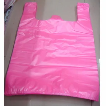 Biodegradable Packaging on Roll HDPE Cheap Shopping Custom Printed Plastic T-shirt Bags