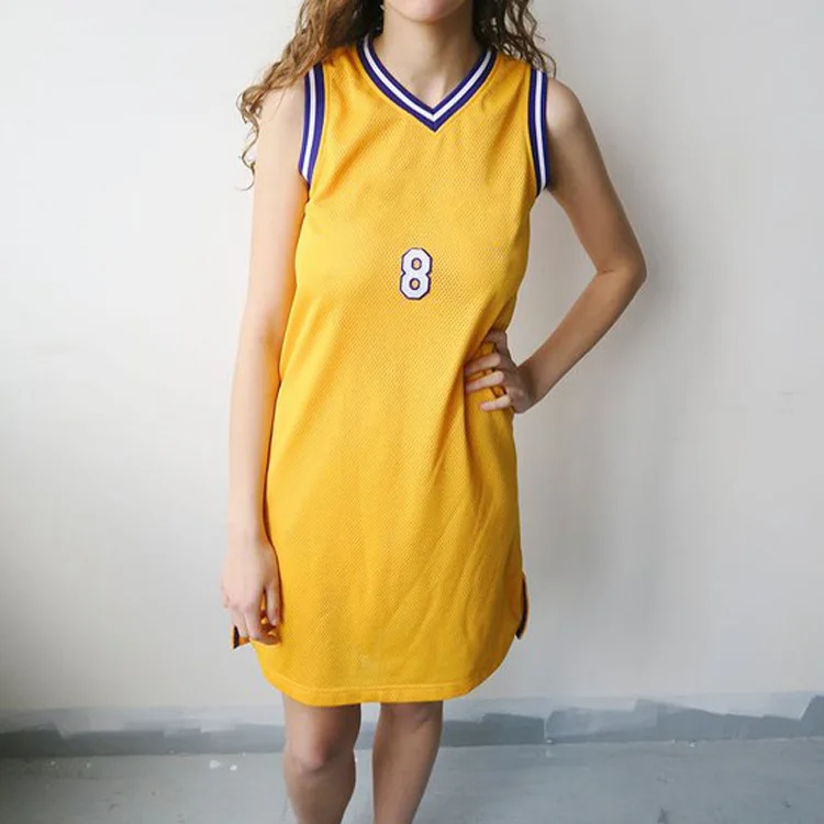 sports jersey dress sleeveless