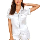 Sets Women Women Satin Women Pajamas Custom Summer Sleepwear Short Pyjama Sets Women Silk Satin Pajamas