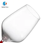 Goblet Glass Red Glass Samyo Hot Sale High Quality Goblet Wine Glass With Red Color Stem Black Base Red Wine Glass