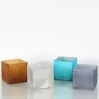Jars Candle Glass Candle Jar Custom Luxury White Thick Empty Frosted Glass Jars Candle Container