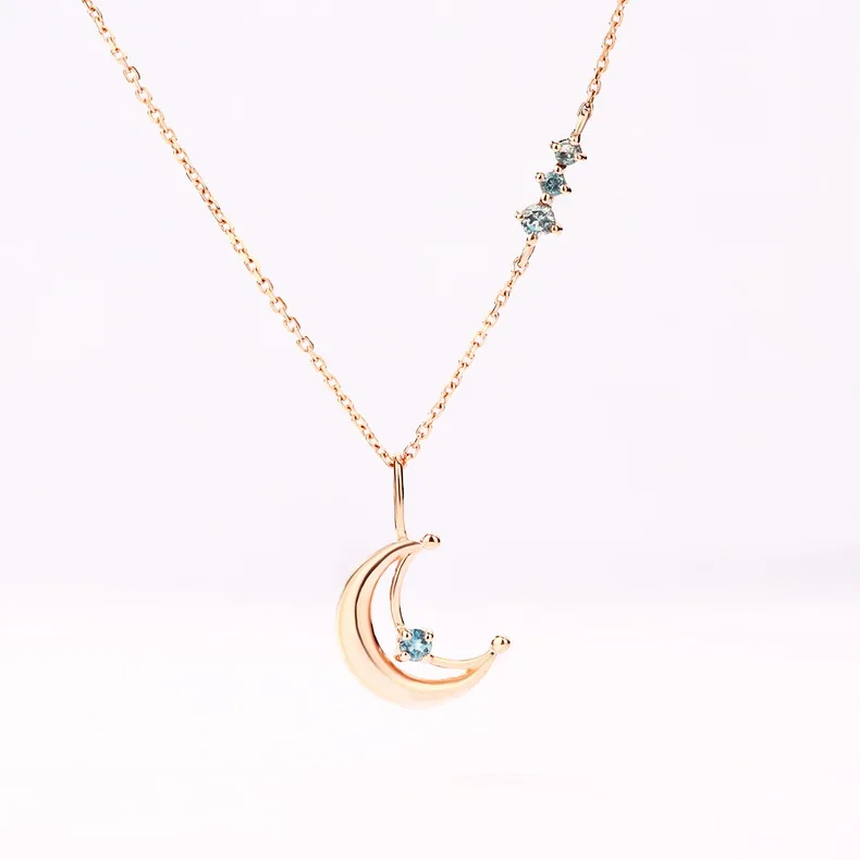 Ladies Gold Jewellery London Blue Topaz 