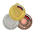 Silver Round Design Blank Metal Medals Custom Wholesale Medal Logo Souvenir 3d Embossed Blank Gold Silver Bronze Round Sport Metal Medal Medalhas