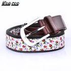 Jeans Belts Leather Belt Polyester Belt Guangzhou Custom Floral Printed Jeans Belts Needlepoint Polyester Leather Belt