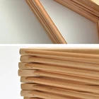 Dry Clothes Hangers Metal Wood Hangers Dry Cleaning Bedroom Clothes Wooden Hanger With Gold Metal Hook