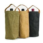 Wine Bag Shopping Wine Packing Bag Washable Craft Fabric Bag Shopping Promotion Kraft Fabric Tote