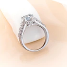 925 Sterling Silver Engagement Ring Silverrings 5.6g 925 Sterling Silver Wedding Engagement Ring