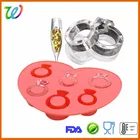 Silicone Diamond Silicone Molds Silicone Love Diamond Ring Shape Ice Cube Mold Tray