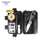Camping Multifunction 9 In 1 Camping Emergency Gear Survival Tactical Kit